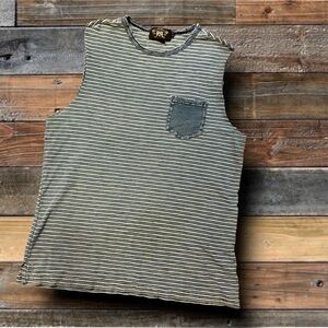 DOUBLE RL RALPH LAUREN RRL INDIGO TSHIRT- SIZE MEDIUM